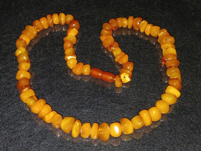 Baltic Amber honey EGG YOLK natural antique