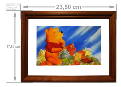 NALLE PUH TAULU 17,60 x 23,50 cm