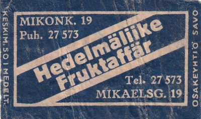 Hedelmäliike Mikonk. 19   3/5