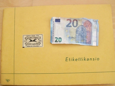 VANHA Tulitikku Etikettikansio 1930-1950-l n. 117 kpl