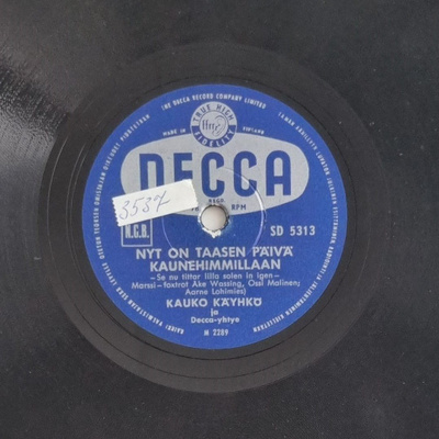 Savikiekko 1955 - Kauko Käyhkö - Decca SD 5313