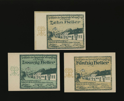 Itävalta 10, 20, 50, Heller, Wimpassing 1920