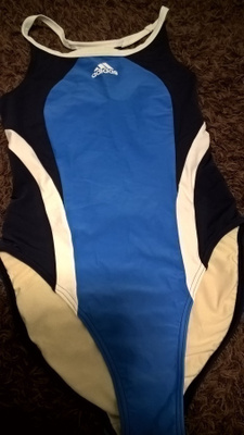 Adidas sini-valkoinen Uimapuku / Uima-asu - koko 38