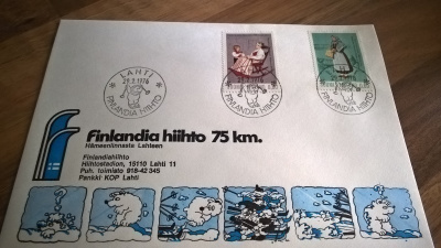 Kuori Finlandia hiihto Hämeenlinna-Lahti 1976 erikoisleima