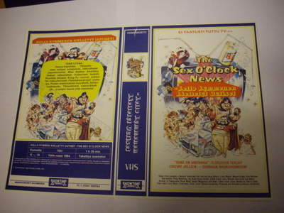 Vhs kansipaperi Fix - KELLO KYMMENEN KIELLETYT UUTISET