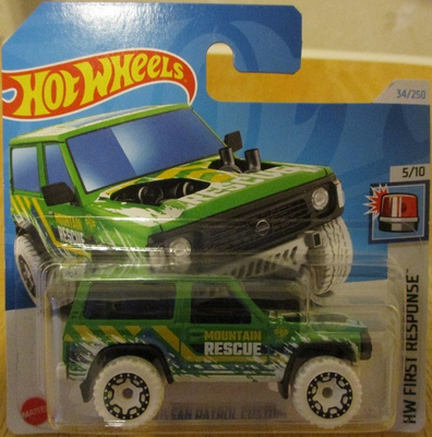 Nissan Patrol 4x4 Short Custom 4D Green 1991 Hot Wheels 1:64
