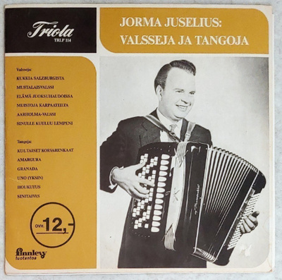 JORMA JUSELIUS Valsseja ja Tangoja – Triola LP 1971 TRLP 114