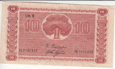 10 MK 1945 litt B m9532417 kiv-aas kl 6