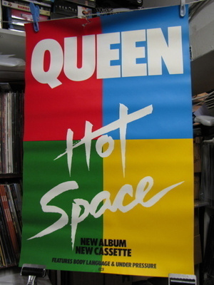 QUEEN - HOT SPACE PROMOJULISTE