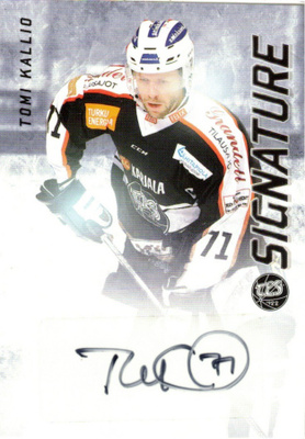 2015-16 Cardset TOMI KALLIO TPS Signature nimmari