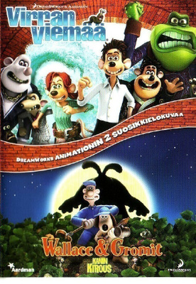 dvd, Virran viemää & Wallace & Gromit: Kanin kirous, 2 dvd [