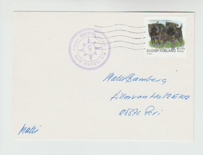 Postikortti, LEIMA  m.s. GEORG OTS, Laivaleima