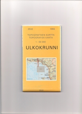 Topografinen kartta 1:50 000 Ulkokrunni