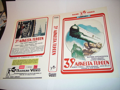 Vhs kansipaperi Fix - 39 ASKELTA TUHOON  (Sis.postikulut)