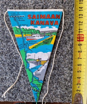 Saimaan kanava vintage pieni matkailuviiri