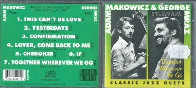 Adam Makowicz & George Mraz Jazz cd