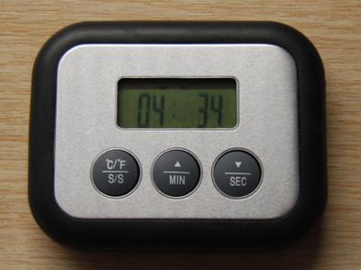 timer, digital black