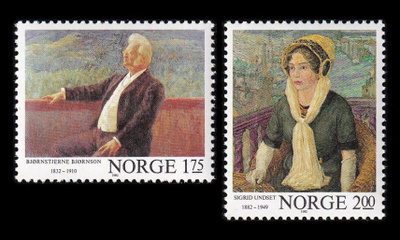 Norja 870-1 ** Maalauksia (1982)