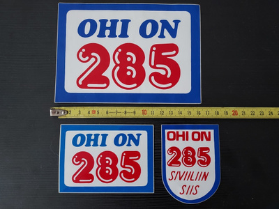 Ohi on 285 tarrat, 3 kpl