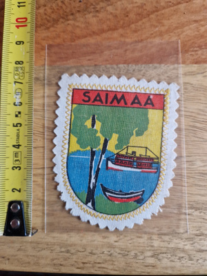 Saimaa vintage kangasmerkki