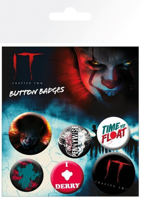 IT CHAPTER TWO BUTTON BADGES (61 344) 6 rintamerkkiä