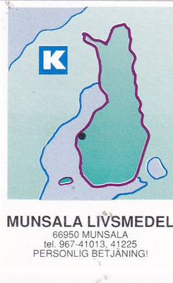 Munsala. Livsmedel  , kartta   sk3/2