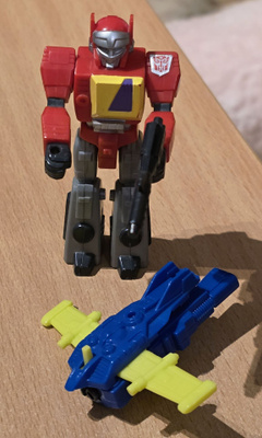 Transformers G1 BLASTER w. Flight-Pack (Action Masters) 1990