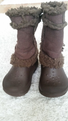 #### Crocs  karvavarsi saappaat koko 25 -26 #####