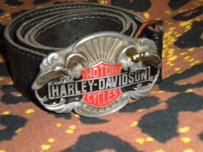official Harley Davidson Vyönsolki + nahkavyö 96cm