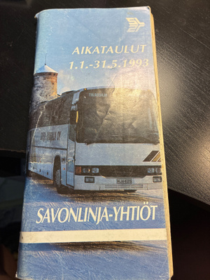 Aikataulut savonlinja-yhtiöt 1993
