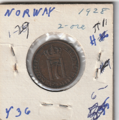 NORWAY 2 ÖRE 1928 (KO-221)