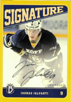 2013-14 Cardset JOONAS JALVANTI Blues signature nimmari