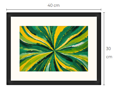 Uusi abstrakti Art Print paspis & kehys 30 cm x 40 cm