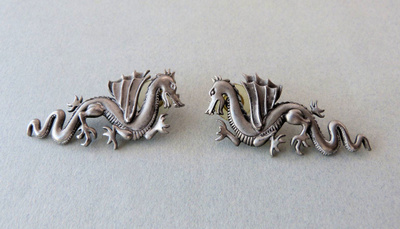 Lentävä lohikäärme korvakorut JJ 1986 - Jonette Jewelry