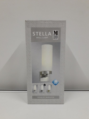 Seinävalaisin Stella 1lmp (chrome, opal, MarkSlöjd, uusi)