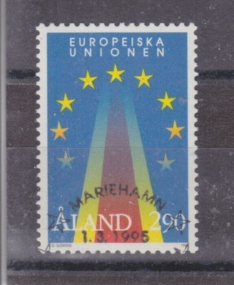 Åland 1995 Eu ep. leimalla.