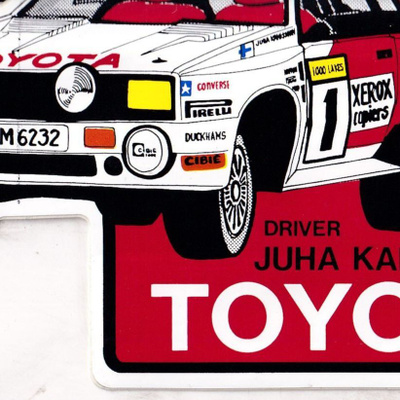 Juha Kankkunen, Toyota. . tarra. e267