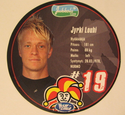 Jyrki Louhi Jokerit pyöreä kiekkojuustokortti