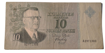 10 Markkaa 1963 ilman Litt A2971308