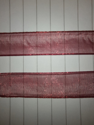 500 cm viininpunainen organtza nauha