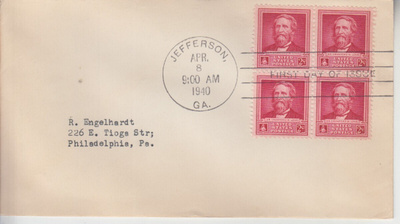 USA FDC 1940 famous  scientics