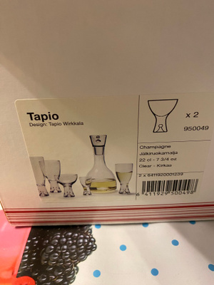 Tapio Wirkkala 22cl champagne 22cl jälkiruoka