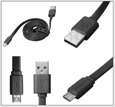 Nillkinin valmistama musta Micro USB -kaapeli, LAADUKAS!