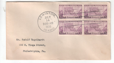 USA FDC 1936 Oregon Territory