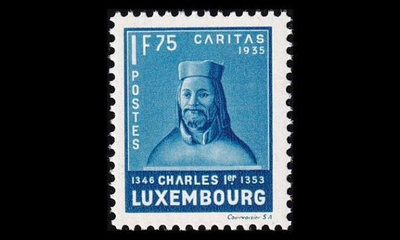 Luxemburg 289 ** Lastenapu 1.75 + 1.50 Fr (1935)