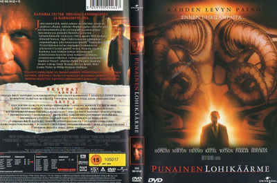 Punainen Lohikäärme-Red Dragon	(4 169)	K	-FI-	suomik.	DVD	(2