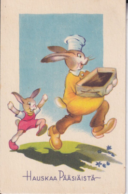 Hauskaa Pääsiäistä . Puput ja mämmituokkonen.   e124