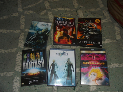 DVD 6 kpl Anime / Manga mitä lie