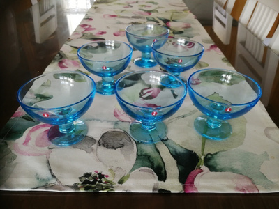 Iittala Verna vaaleansininen jälkiruokakulho