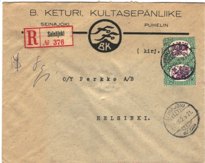 FIRMAK. JA -RKUORI SEINÄJOKI B. KETURI